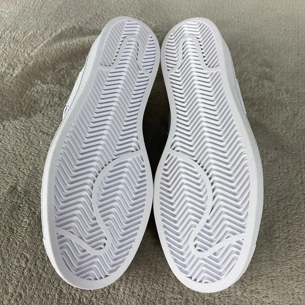 adidas Superstar Slip On Womens Shoes Size 9.5 White Gold Casual Court Sneakers